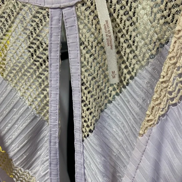 Free People Adrien Lavender Striped Midi Dress - Picture 5 of 6